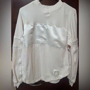 Free People Cream and White Sweatshirt